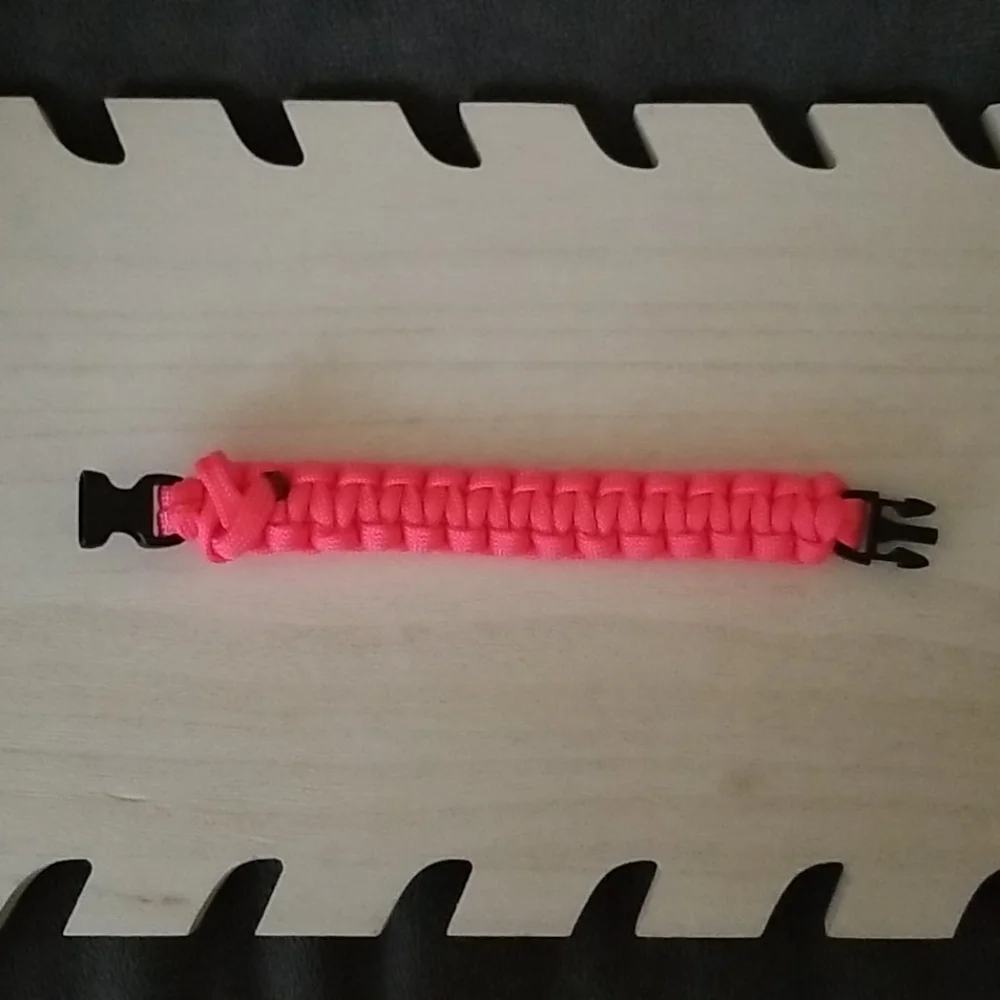 Neon Pink Paracord Bracelet